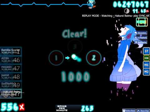 SYNC.ART'S feat. Nakamura Meiko - Sword of Valiant [Lunatic] played by - Hakurei Reimu-