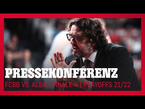 FCBB vs Alba Berlin | 🎤 Pressekonferenz | BBL Playoffs Finale 4 | Saison 2021/22