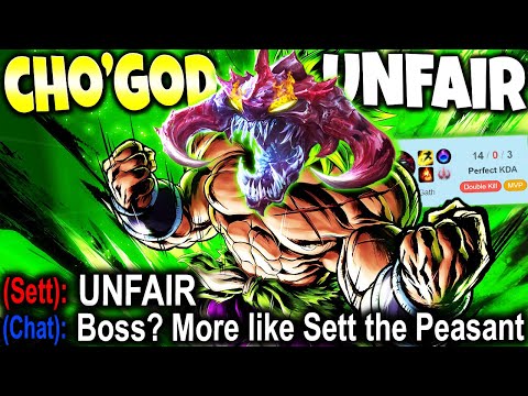 Immortal CHO'GOD is way too UNFAIR...Making Bosses look like FOODS 🔥 LoL Best Cho'Gath s11 Gameplay