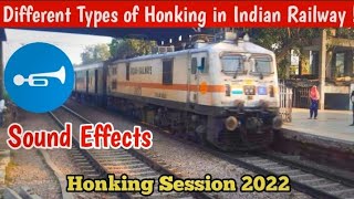 Honking Sound Effects of Indian Trains Season 2022 | Mumbai-Rajdhani 22222 Honking Sound |