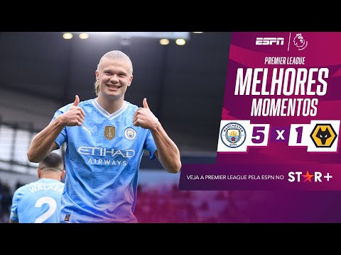 Gols e lances de Manchester City x Wolverhampton