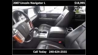 preview picture of video '2007 Lincoln Navigator L Used Cars Laurel MD'