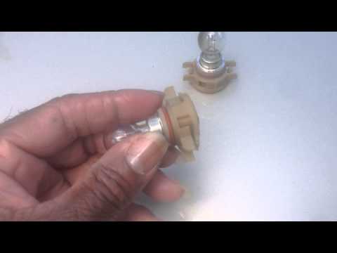 How to remove 2010 GMC Acadia fog light bulbs