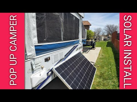Installing Solar Panel on a POP UP CAMPER! - Jayco Jay series