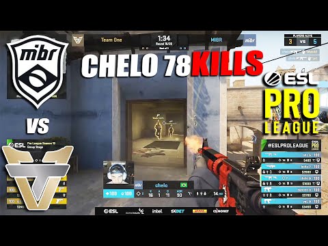CHELO 78KILLS!! MIBR vs TeamOne - ESL Pro League - HIGHLIGHTS | CSGO