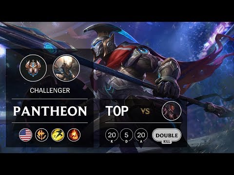 Pantheon Top vs Lucian - NA Challenger Patch 9.23