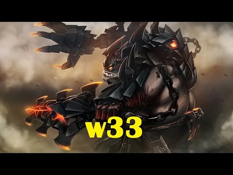 w33 Pudge 1 kill 1 min Epic Hook - Pro Gameplay Dota 2
