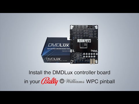 How to install a DMDLux controller board in a Bally Williams WPC pinball machine
