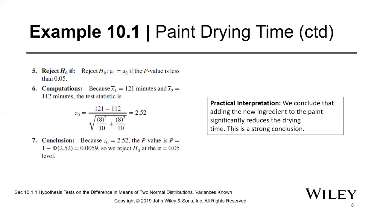 Chapter 10Statistical Inference for Two Samples