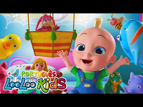 Dez na cama e outras as músicas Infantis -  Vídeos educativos para crianças - LooLoo Kids Português