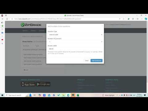How To Create Answer Sheets In Zipgrade