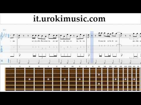 Corso di Chitarra J-Ax & Fedez ft. Alessandra Amoroso - Piccole cose Tablature Tab Parte#2 um-i276