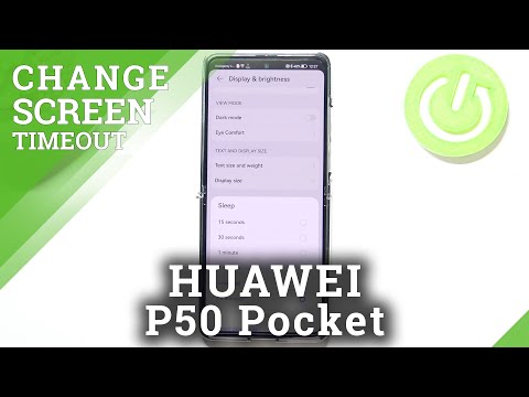 How to Change Screen Timeout in HUAWEI P50 Pocket – Sleep Option