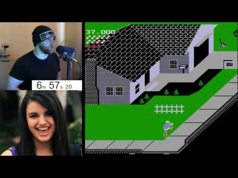 Paperboy NES Perfect Delivery Speed Run in 10:43.000