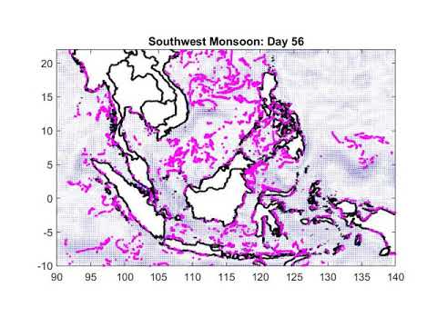 90-Day Particle Dispersion Simulation for AMS (Southwest Monsoon) | ASEAN Clearing House Mechanism