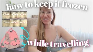 EASY and SIMPLE! Travelling with breastmilk | HOW TO travel with frozen breastmilk | THE BEST WAY