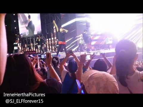 [FANCAM] 130309 MUSIC BANK JAKARTA 2013 - SUPER JUNIOR BONAMANA REMIX !