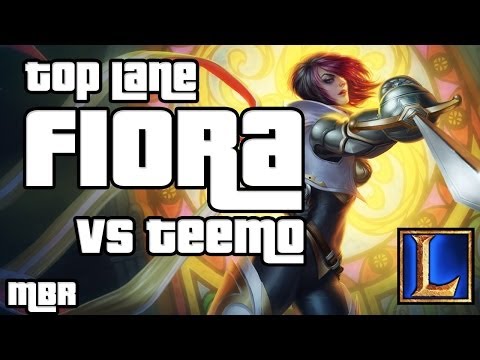 Fiora Vs Teemo Top lane - Season 4 League of Legends Gameplay - HD