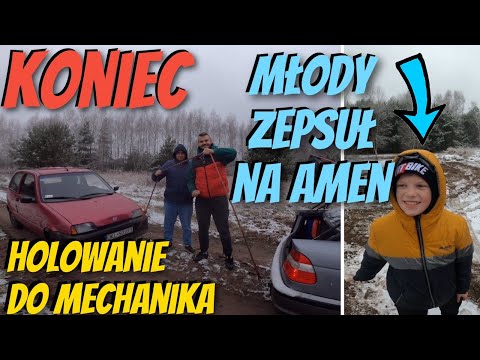 The young man hit a tree and then a ditch / Broken to pieces / Time trials / Towing