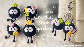 Crochet Soot Sprites Tutorial | Easy and cute | Hướng dẫn móc Bồ hóng trong phim Vùng đất linh hồn