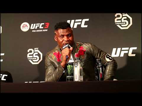 Francis Ngannou Post-Fight UFC 220 Press Conference l UFC 220 Interview