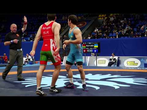 1/4  Final GR 72 kg RUSLAN AHAMALYIEU (BLR) - YASAF ZEINALOV (UKR)