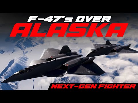 Operational USAF F-47 NGAD fighter jets on patrol near the Alaska/Russian border, November 2025 #usa