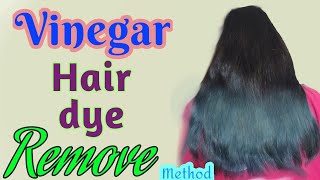 Hair dye Remover Experiment with Vinegar|Remove hair dye naturally with  zero cost |Ama Odia Minu
