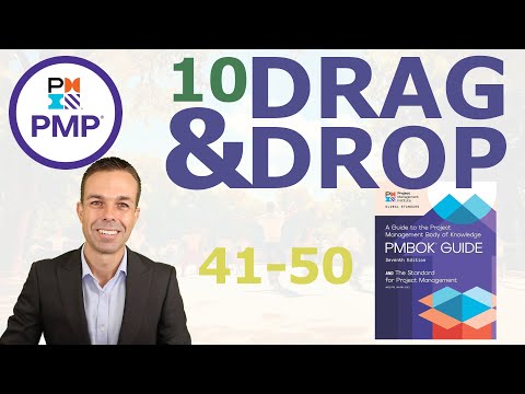 10 PMP Drag Drop Questions 1 to 10