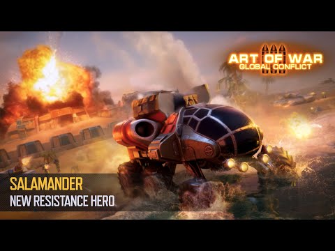Salamander. New Resistance Hero!  (Art of War 3 RTS)