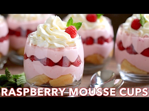 No-Bake Raspberry Mousse Cups Recipe