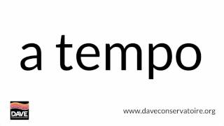 A tempo | Dave Defines