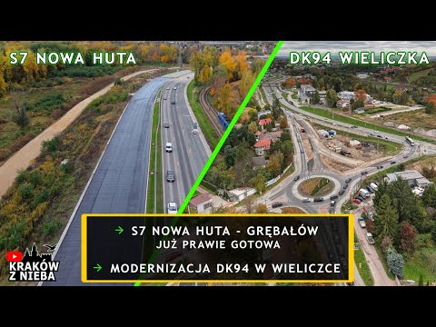 S7 Nowa Huta prawie gotowa  i budowa estakady na DK94 w Wieliczce