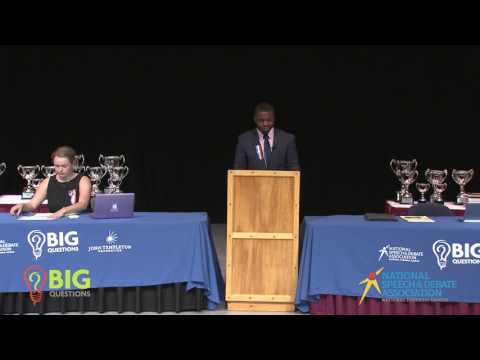 Nationals 2017 - Big Questions Debate Final Round