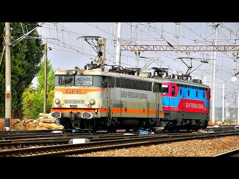 French locomotive-Franțuzoaica BB25150- 425 164 7 sosește la Chitila cu Bobica 43-0147-9 GFR