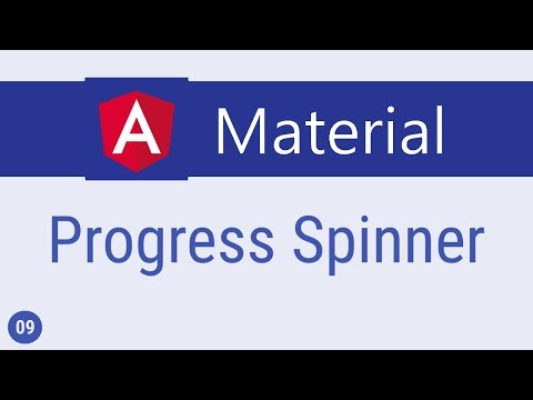 Angular Material Tutorial 9 Progress Spinner
