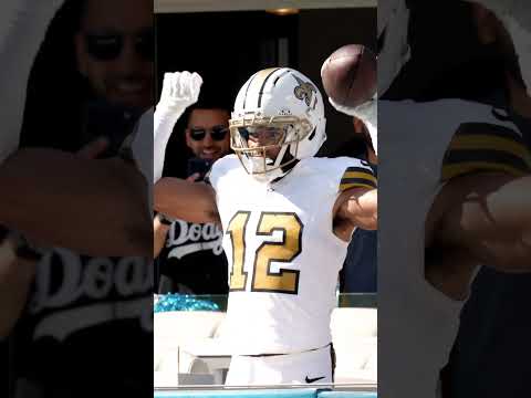 Tyler Shough 🎯 Chris Olave for 6️⃣ #saints #nfl #shorts