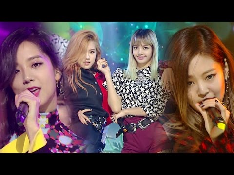 "EXCITING" BLACKPINK (Black Pink) - WHISTLE (Whistle) @ Popular Inkigayo 20160828