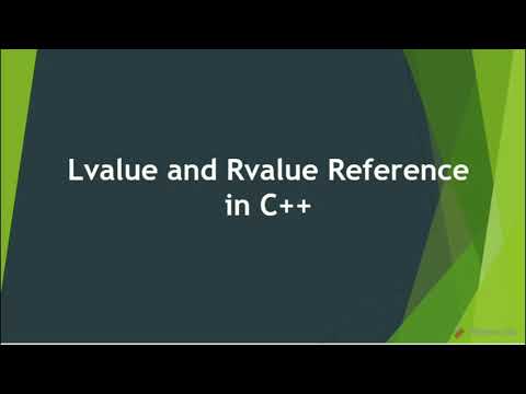 Modern C++-LValue and RValue reference in C++ 11