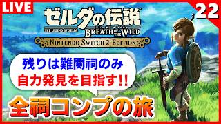 【ブレワイ 実況】難しい祠だけ残った！？全136祠クリアを目指す旅（DLC含む）【ゼルダの伝説 ブレス オブ ザ ワイルド】#22