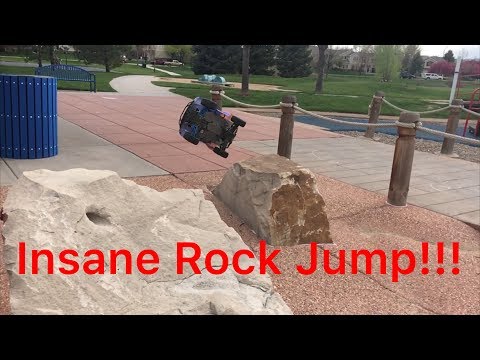 Insane RC Car Rock Jumps and Go Down 20 stairs!!!