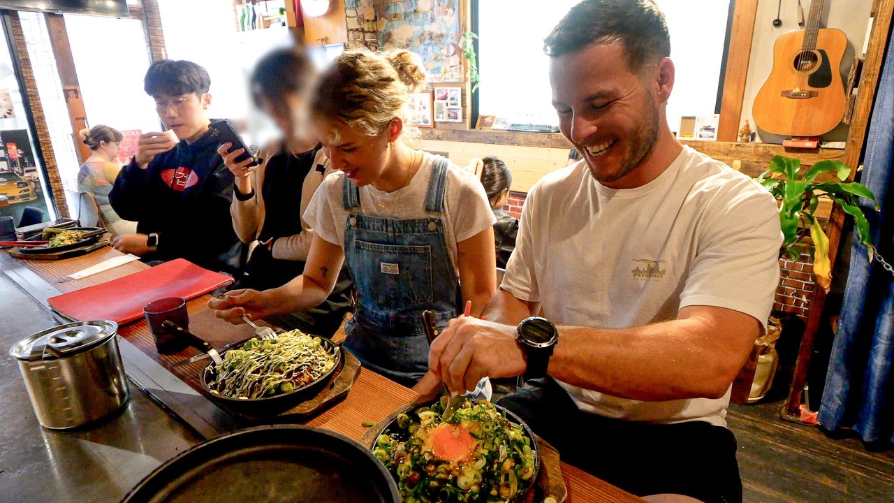 OTAKU from ’Round the World Come! A One-man make Japanese Okonomiyaki Restaurant!!!