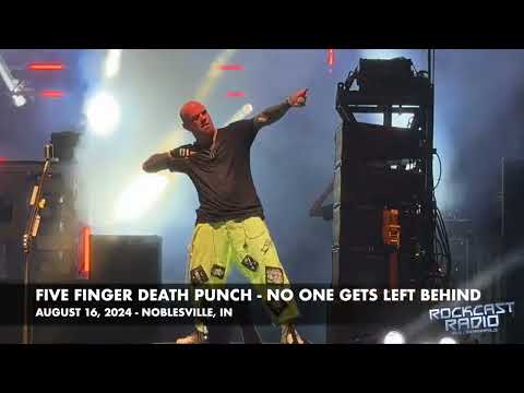 Five Finger Death Punch does "No One Gets Left Behind" on August 16, 2024 in Noblesville, IN