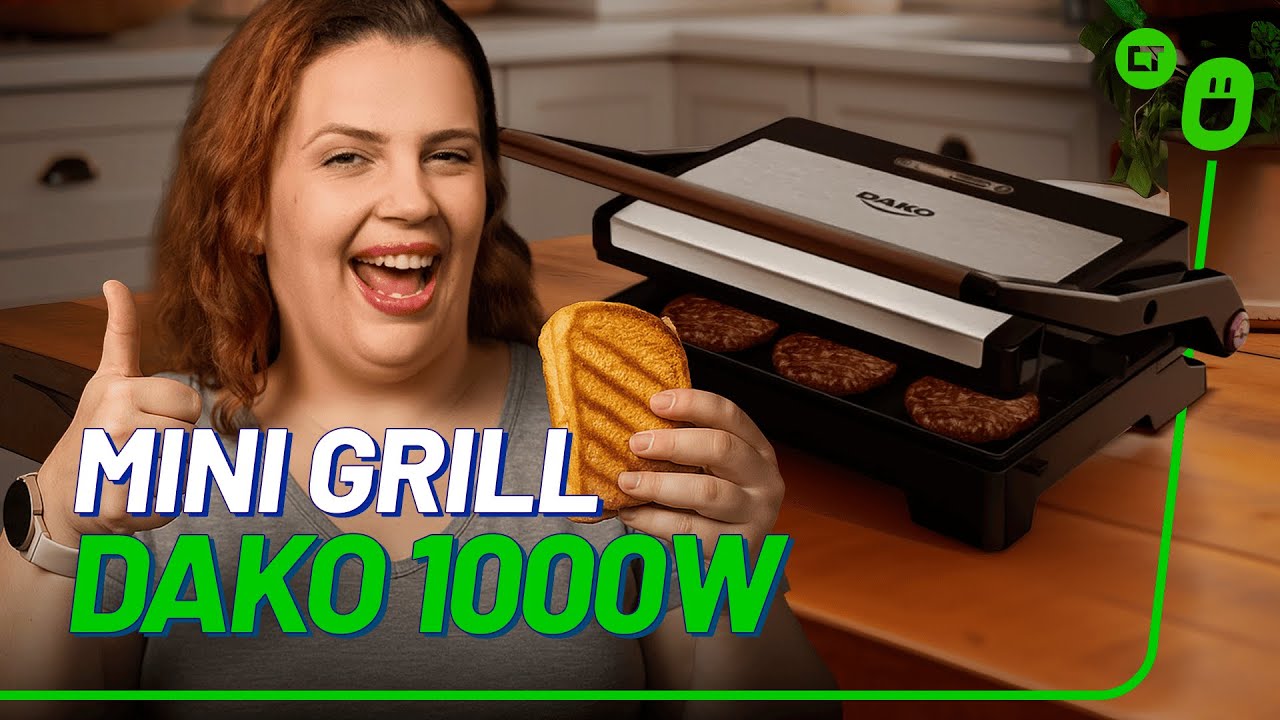 Miniatura da avaliação em vídeo de Sanduicheira e Grill WAP Inox WS1000 2 em 1 1000W
