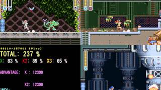 HOW IS THIS POSSIBLE?  MEGAMAN X, X2, X3 SIMULTANEOUS SPEED RUN