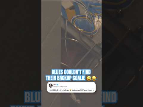 Joel Hofer didn’t want to go in for Jordan Binnington down 7-2 💀