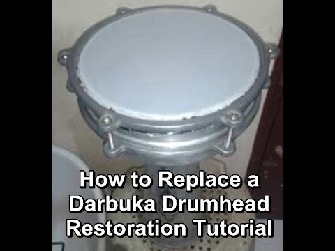 How to Replace Darbuka Drum head| Darbuka Repair Restoration ||Middle Eastern Percussion