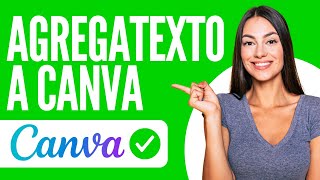 Como agregar texto a Canva (FACIL Y RAPIDO 2024)
