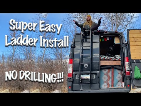 Super Easy Ladder Install - RAM Promaster Ladder by Prime Design #vanlife #vanupgrades #promaster