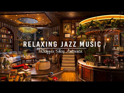 Relaxing Jazz Instrumental Music for Studying, Working☕Cozy Coffee Shop Ambience & Smooth Jazz Music